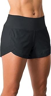 Tough Mode Womens 3" Lightweight Running WOD Volleyball Shorts Workout Mesh Liner Zip Pocket