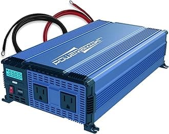 1100 Watt 12V Power Inverter Dual 110V / 120V AC Outlets, Installation Kit Included, Automotive Back Up Power Supply for Blenders, Vacuums, Electric Cooler - ETL Approved Under UL STD 458