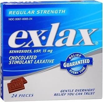 Ex-Lax Pieces Regular Strength 24 Each (Pack of 4)