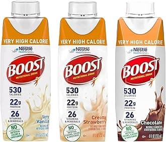 Boost Very High Calorie Nutritional Drink, Variety Pack 8 Fl Oz (Pack of 3)