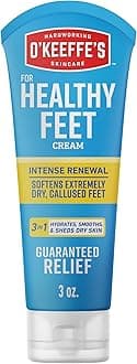 for Healthy Feet Intense Renewal Cream with Urea & Alpha Hydroxy Acid - 3 oz Tube (1 Pack) - Chemically Exfoliates and Softens Extremely Callused, Dry Feet