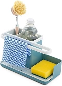 Sink Tidy/Caddy – Kitchen Sink Organiser – Teal Blue