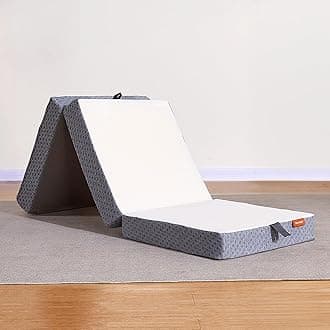 Sweetnight Tri Folding Mattress - 4-inch Single Size Foldable Mattress with a Collapsible and Washable Cover | Medium-Firm with Non-Slip Design | Suitable for RV Travel, Camping, Guest