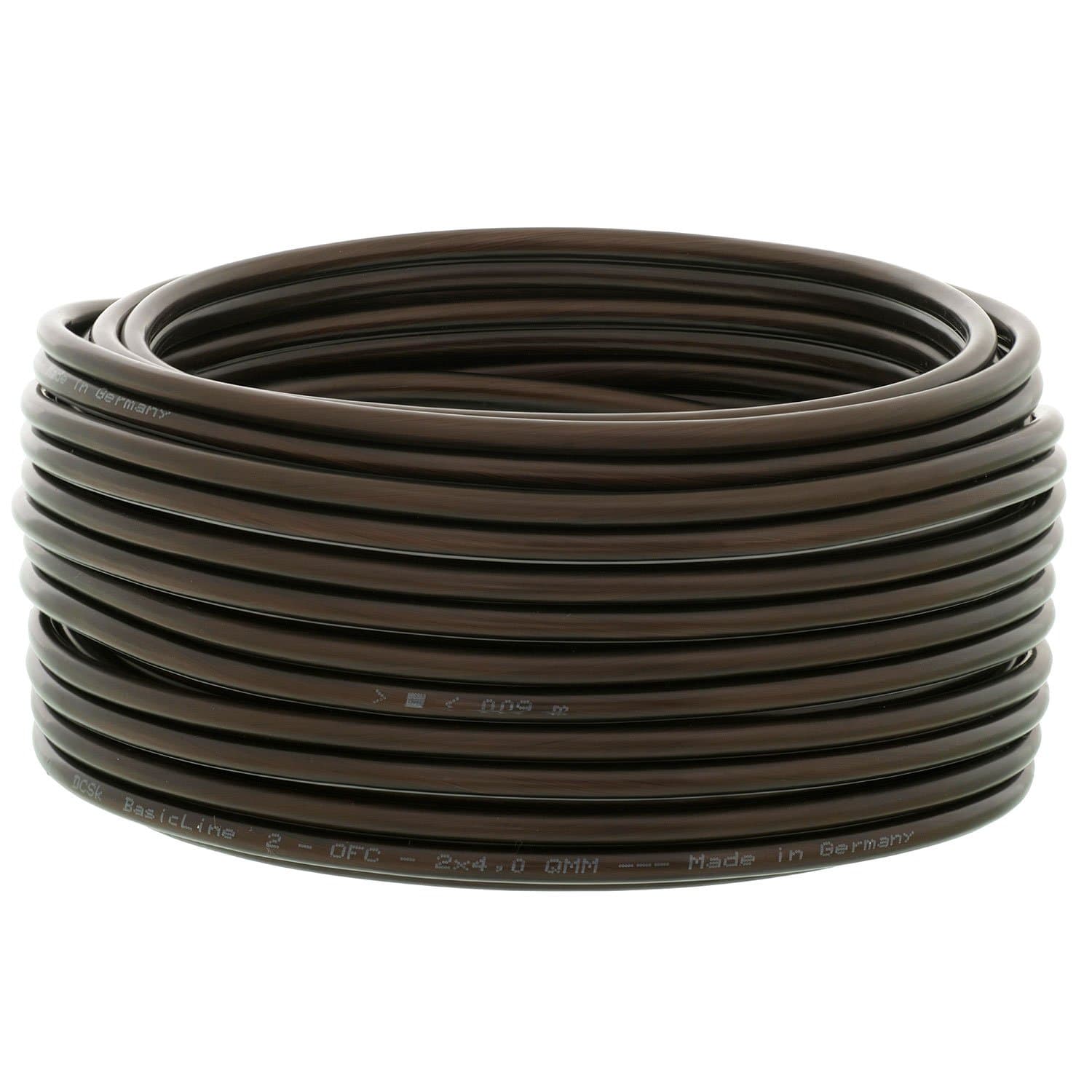 25 m 2 x 2.5 mm² | DCSk Hifi Speaker Cable | 99.99% OFC Pure Copper | Transparent | 25 m 2 x 2.5 mm²