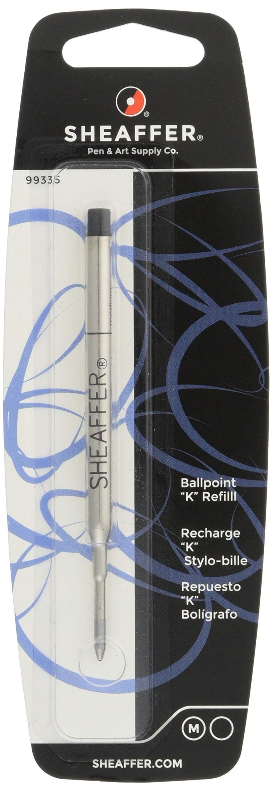 Ballpoint Refill K Style - Black Medium - Blister Card