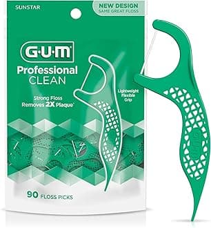 Sunstar 893F GUM Mint Flavor Professional Clean Flosser (Pack of 90)
