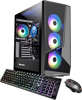 iBUYPOWER SlateMR Gaming PC Computer Desktop SlateMR 2130V2 (AMD Ryzen 5 4500 3.6 GHz, Radeon RX 560 4 GB, 8 GB DDR4 RAM, 500 GB NVMe SSD, WiFi Ready, Windows 11 Home)