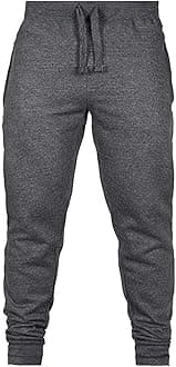 Men's Slim Sweatpants with Pockets Casual Jogger Pants Drawstring Gym Workout Athletic Training Cotton Trousers