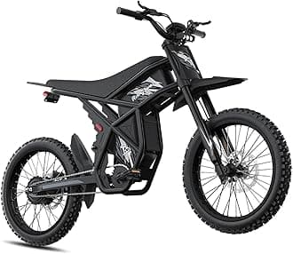 GT73 Electric Dirt Bike for Adults, 2500W Electric Bike,37MPH/85Mile Range,1747Wh(48V 18.2AH*2) Removable Batteries,25" x2" Motorcycle Tires,Dual Hydraulic Brakes & Full Suspension