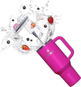 Cirkul 40oz. Brink Stainless Steel Tumbler with Handle, All-Day StrawSip™, Double-Wall Insulated