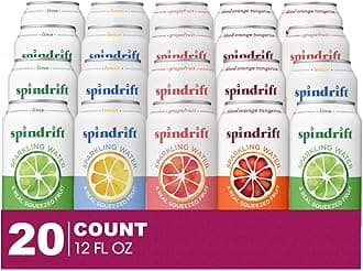 Citrus Collection 20- Pack of Sparkling Water & Real Squeezed Fruit 12 fl oz Can