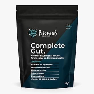 – Biomel Complete Gut - Unflavoured - Advanced Gut Health - 150g/30 Servings - Vegan Friendly - Gluten Free - Delicious & Effective