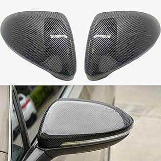 Mirror Covers Caps Fit for VW Golf MK7 7.5 GTI 7 7 R E-GOLF Touran L 2013-2020 (Carbon Fiber)