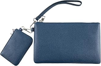 Wristlet Wallet for Women Dual Pouch Wristlet Portable wallet Coin Purse Clutch Wallet Purse Credit Card Gifts for Women
