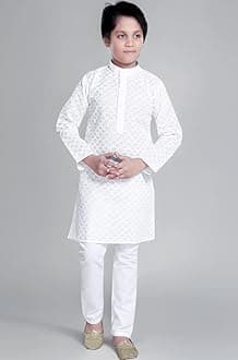 Kids traditional ethnic wear cotton kurta pajama set for boys