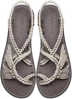 EverelaxWomen's Flat Sandals Strappy Sandals for Women,Beach Sandals women