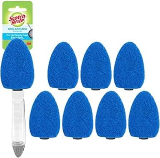 Non-Scratch Dishwand Kit, Includes 1 Wand & 7 Refill Pads, Keep Hands Out of the Mess