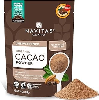 Organic Cacao Powder, Chocolate Powder, 16 Oz (454 G)