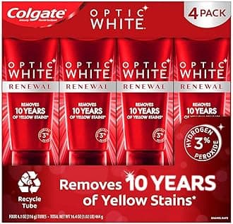 Colgate Optic White Renewal Toothpaste 4.1 oz, 4-Pack