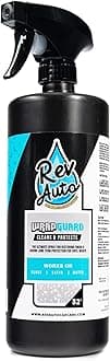 Rev Auto Wrap Guard - Cleans, Hydrates & Protects Car Vinyl | Vinyl Wrap Cleaner for Cars | Made for Gloss, Satin, Matte, Chrome, Printed & More - (32 Fl Oz)