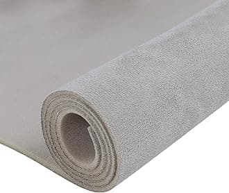 Car Element Suede Headliner Fabric with 1/9"(3mm) Foam Backing 108" L×60" W Micro-Suede Material Suede Headliner Fabric for Automotive RV Boat Home Interior Roof Replacement Repair, Grey