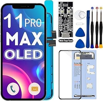 [OLED] Replacement Screen for iPhone 11 Pro Max 6.5" [Not LCD] 3D Touch Screen with Repair Kit and Screen Protector for Model A2218 A2220 A2161