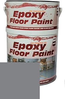 Epoxy Resin Floor Paint by Ask Coatings. for Garage, Industrial and Domestic. 2.5L (Mid Grey)