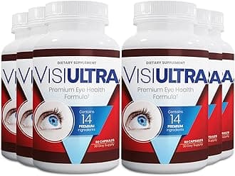 Eye Health Supplement – 14 Essential nutrients for Clear Vision, Blue Light Protection, and Long-Term Eye Health. Supports Clarity and Eye Wellness. 60 Capsules. (6 Pack)