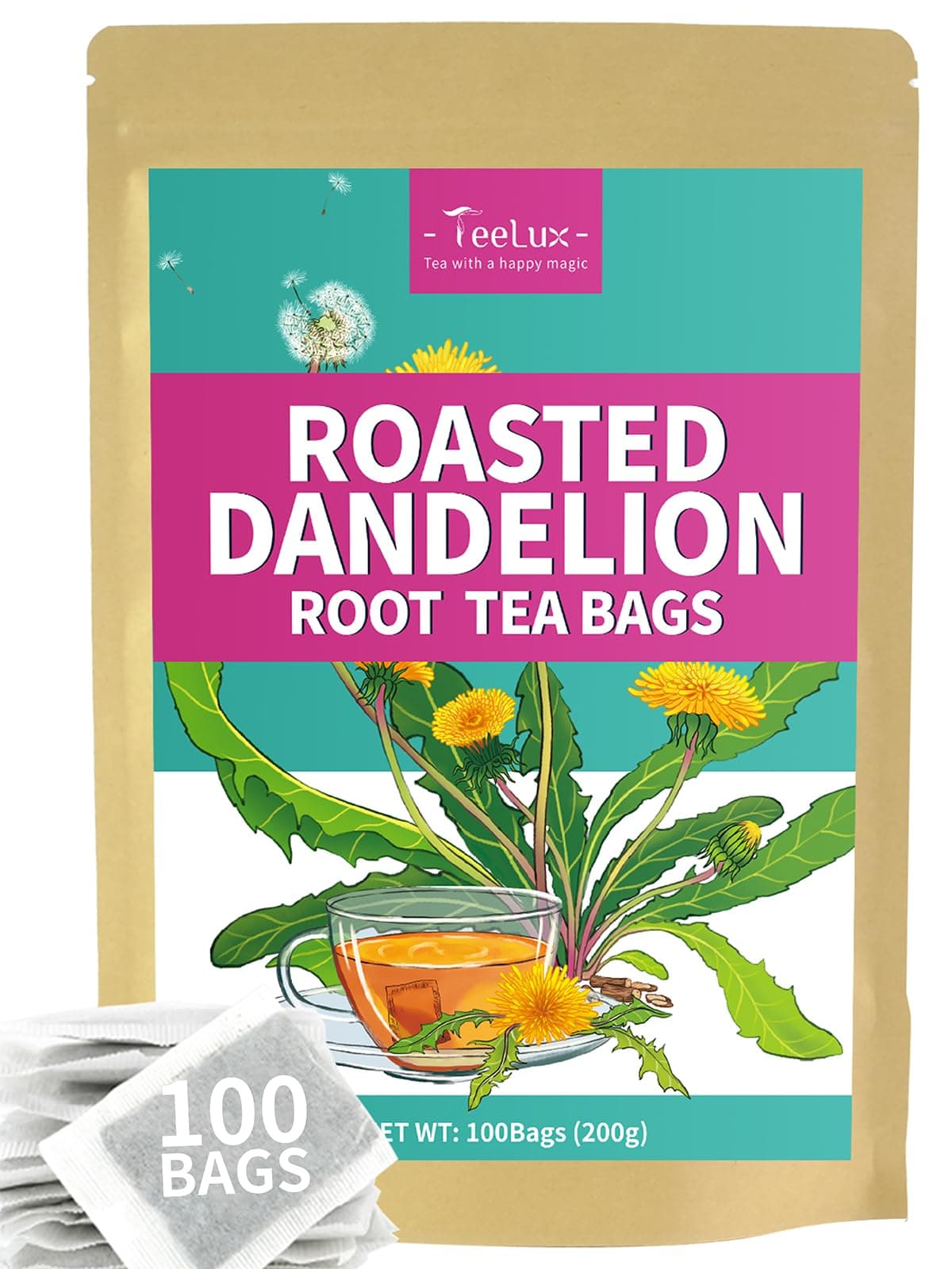 Roasted dandelion tea