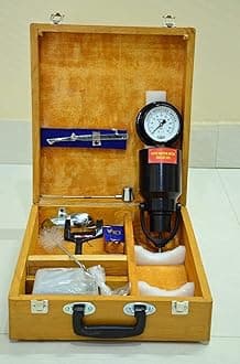 Rapid Moisture Meter Apparatus- Packed in Wooden case for Easy in Storage and Transportation- to Quickly Determine The Water Content in Soil Sample