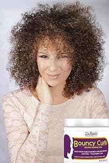 The Roots Naturelle Curly Hair Products Bouncy Curls (8 Ounce). Moisturizing Anti-frizz Cream for Natural Hair