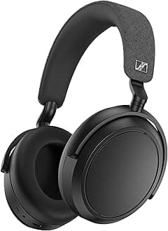 Momentum 4 Wireless Noise Cancelling Headphones - Bluetooth Headset for Crystal-Clear Calls with Adaptive Noise Cancellation, Over-Ear Headphones, 60h Battery Life, Folding Design, Black