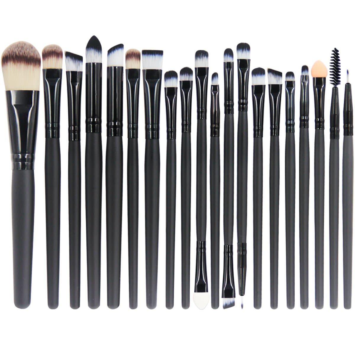 20 Pieces Makeup Brush Set Professional Face Eye Shadow Eyeliner Foundation Blush Lip Makeup Brushes Powder Liquid Cream Cosmetics Blending Brush Tool