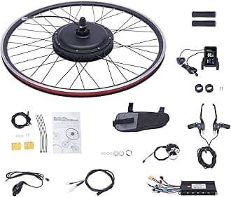 Electric Bicycle Motor Kit, 48V 1000W Front/Rear Wheel E-Bike Powerful Motor Kit Hub Assembly Motor Kit w/Display and Intelligent Controller for 28"/ 29" and 700C Wheel of Bicycle