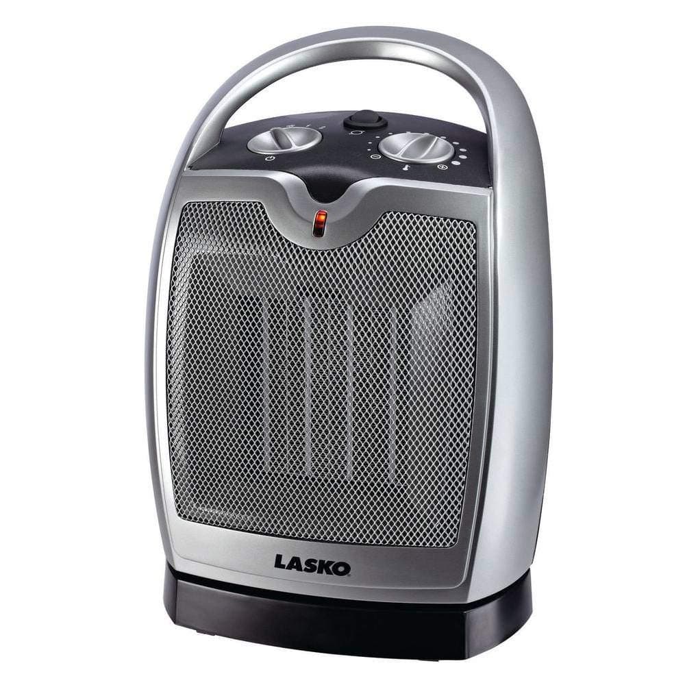 Oscillating Ceramic Heater with Easy-grip Carry Handle