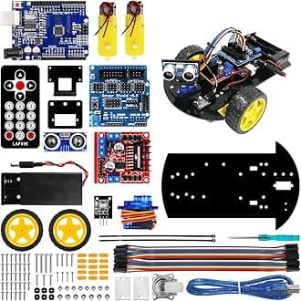 Smart Robot Car 2WD Chassis Kit with Ultrasonic Module R3 Board,Remote Compatible with Arduino IDE DIY Kit