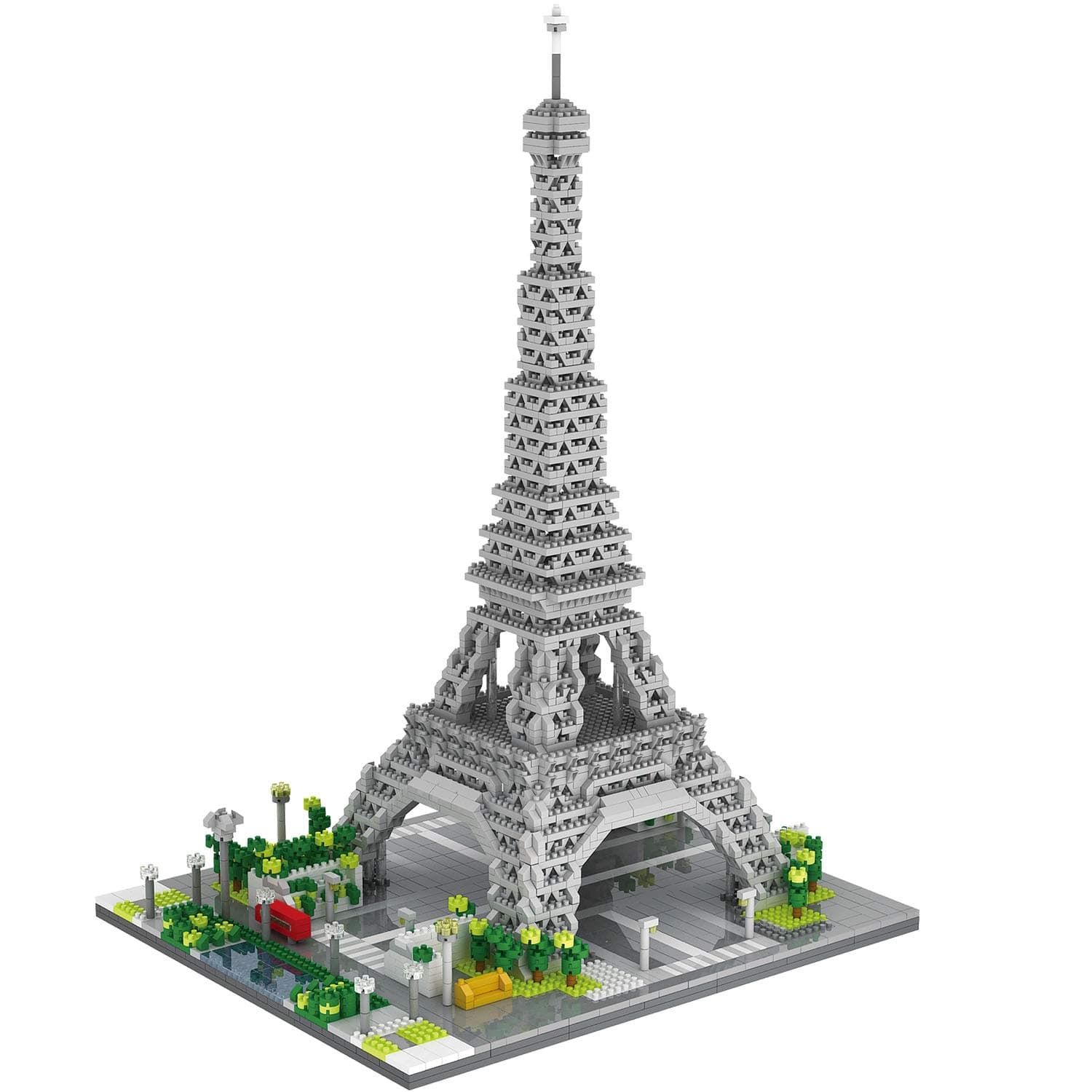 Architecture Eiffel Tower Micro Blocks Set, 3369 Pieces Mini Bricks 3D Puzzle Toy, Gift for Adults and Kids