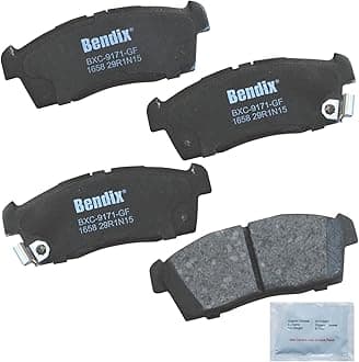 Bendix Priority1 CFC1658 Ceramic Front Brake Pads for Mitsubishi i-MiEV 2012, i-MiEV 2014, i-MiEV 2016, Suzuki Ignis 2020-2018