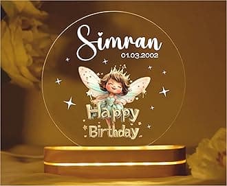 PRINTHUA Personalized LED Night Table Lamp with Custom Name, Unique Gift for ...