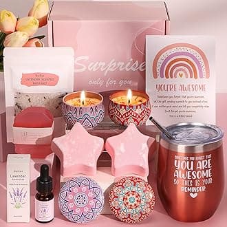 Pamper Gifts for Women, Birthday Pamper Hamper for Her Self Care Gift Set Mum Care Package Women Birthday Presents Relaxation Bath Set Mother Pamper Kit Spa Gift Ladies Get Well Soon Gifts