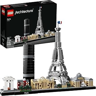 Architecture Paris Model Building Set - Detailed Display Building Block Set for Kids, Boys and Girls, Ages 12+ - Unique Gift for Travel & Architecture Enthusiasts - 21044