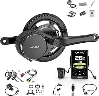 BAFANG 750W Mid Drive Kit,Mid Drive Ebike Conversion Kit Brushless Upgraded BAFANG Motor with DPC010 Digital Display and 44T Chainring for Commuter Bike,Recumbent Trike,Mountain Bike,Cargo Bike