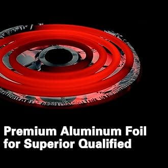 Dreyoo 60 Pcs Electric Stove Burner Covers, Disposable Aluminum Foil Drip Pan Liners, 6 inch and 8 inch Round Burner Liners Bibs to Keep Stove Top Clean from Oil and Food (30 Pcs 6’’, 30 Pcs 8’’)