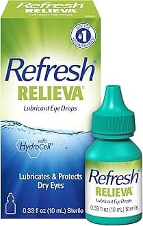 Refresh Relieva Lubricant Eye Drops, 0.33 Fl Oz Sterile, Packaging may Vary