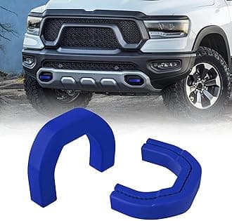 Front Tow Hooks Covers Hitch Cover customized Car Tow Hooks Compatible with RAM 1500 Accessories 2019-2026|Blue (Not Fit for RAM 1500 Classic,Warlock,RAM 2500,RAM 3500)