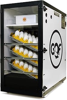 Pinnon Hatch Farms Incubator GQF 1502 Cabinet Incubator Holds Up to 1368 Quail Eggs Hatcher Includes + 6pk Hatching Egg Trays & 3030 Water Reserve System (with 6 Quail Trays)