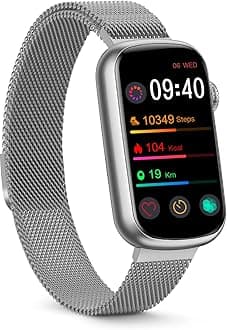 FITVII Slim Fitness Tracker with Blood Oxygen, Blood Pressure, 24/7 Heart Rate and Sleep Tracking, IP68 Waterproof Activity Trackers and Smart Watches with Step Tracker, Pedometer for Women Men