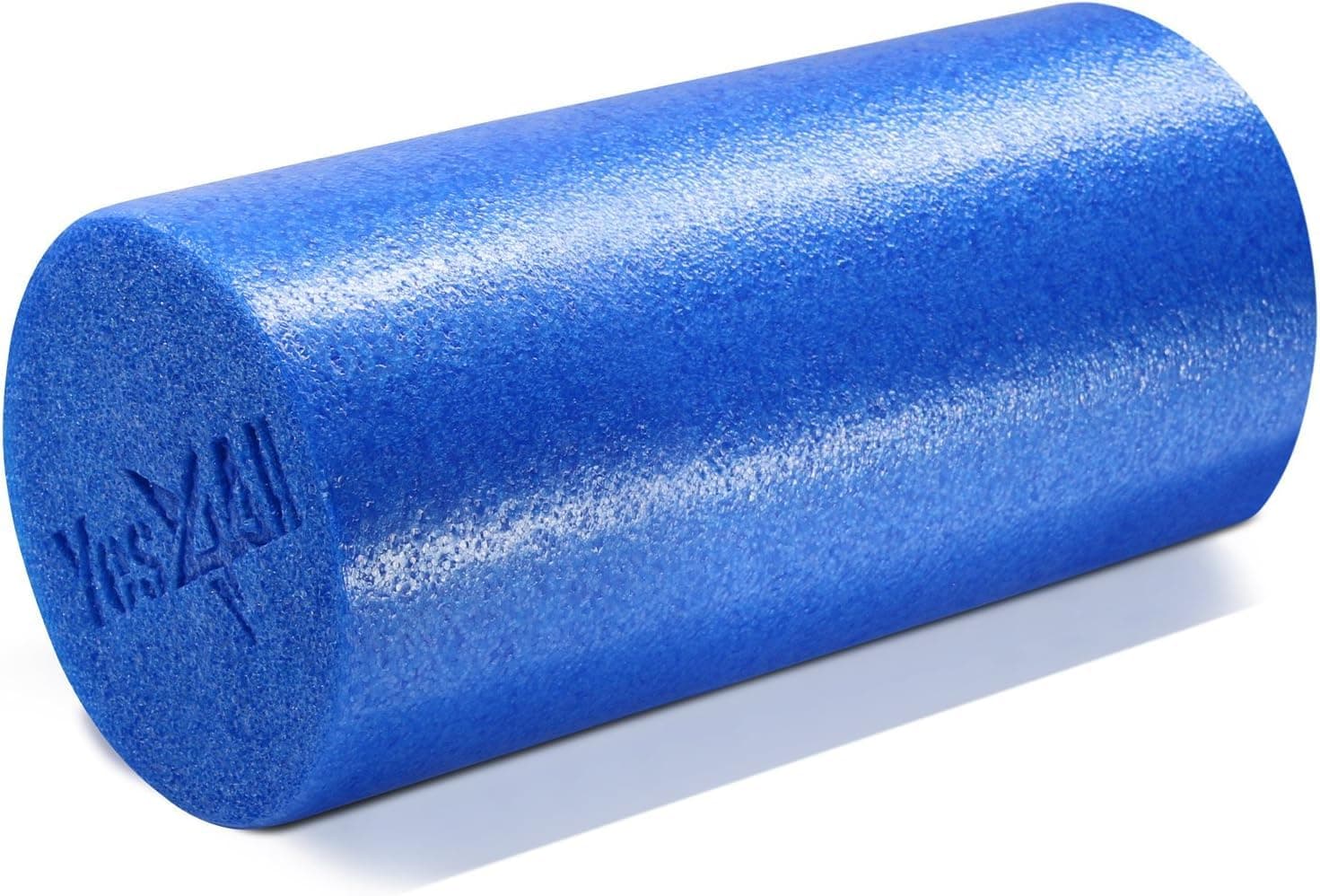 Yes4All Foam Roller/High Density Foam Roller Best for Back, IT Bands and Hamstrings Exercise Foam Roller 12 inch (Blue)