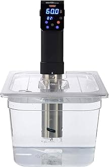 SousVideTools SVT-PS11GN-IVIDE Polycarbonate Container 11.6L with Lid Fits iVide 2.0 Sous Vide Stick, Clear, for Cooking, BPA Free, Non-Stick and Dishwasher Safe