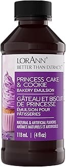 Princess Cake and Cookie Bakery Emulsion: Regal Flavor Blend, Perfect for Enhancing Sweet, Cake-like Undertones in Baked Goods, Gluten-Free, Keto-Friendly, Unique Flavor Blend Essential